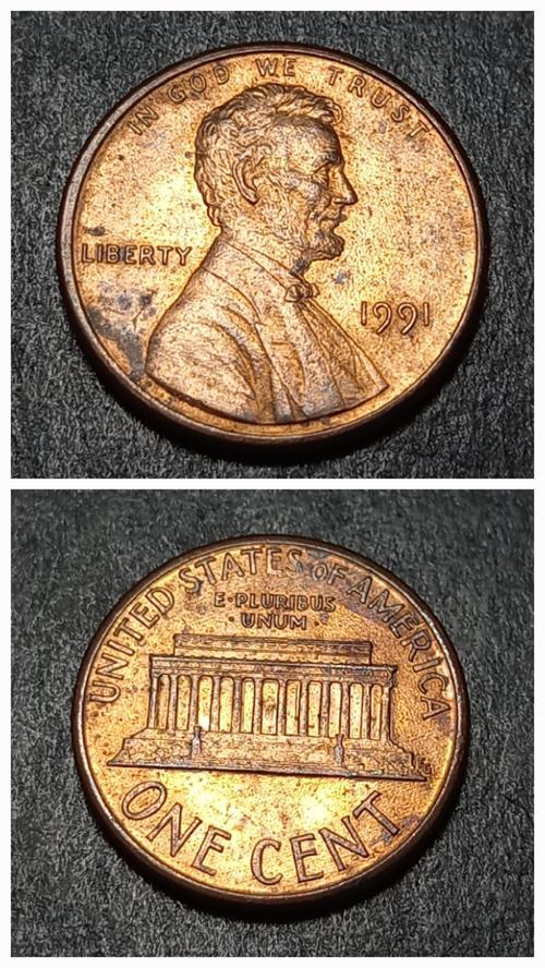 Escoines 39963689929da89f41 1Cent 1991 çt Bakır kaplama çinko para