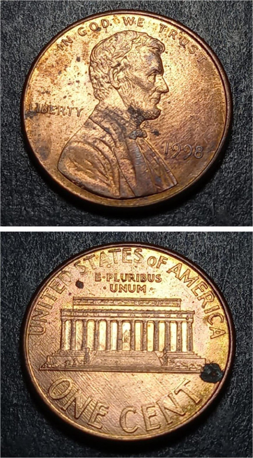 39963687b211bd6784 Abraham Lincoln 1998 ABD one Cent Para