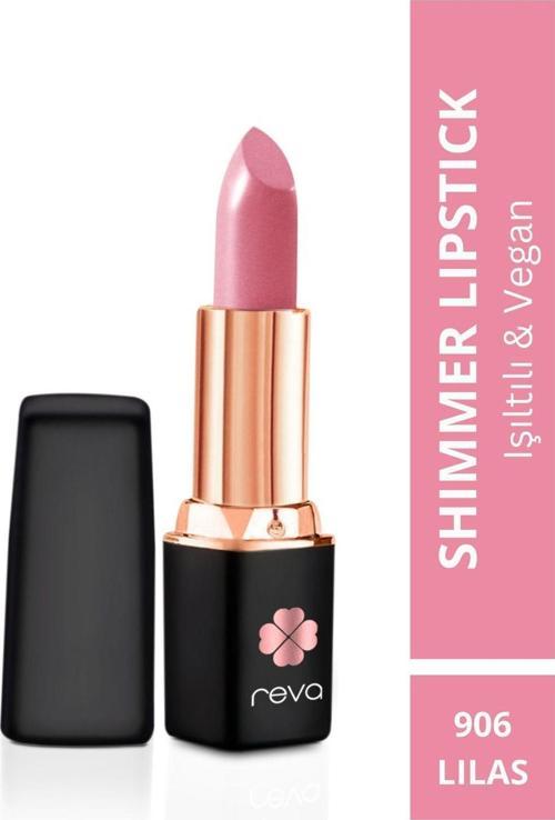 Shimmer Lipstick Lilas - Işıltı Ruj - No: 906 - Vegan Temiz Içerik Lila
