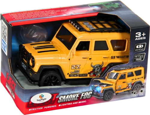 Işıklı Sesli Duman Çıkaran Sürtmeli Spor Jeep LDP-3A