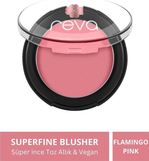Superfine Blusher Flamingo Pink - Süper İnce Toz Allık 7,5 Gr - No: 703 - Vegan & Temiz İçerik Flamingo Pembesi