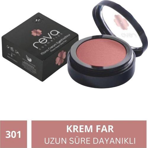 Vegan Krem Göz Farı - No. 301 | Temiz Içerik, Uzun Süre Kalıcı & Mono Cream Eyeshadow Gül Pembe