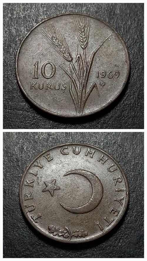 Escoines 399636873457f25c99 10 Kuruş 1969 çt+ Para