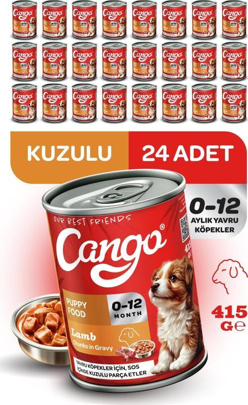 Yavru Yaş Köpek Maması Kuzu Etli 415Gr 24Lü