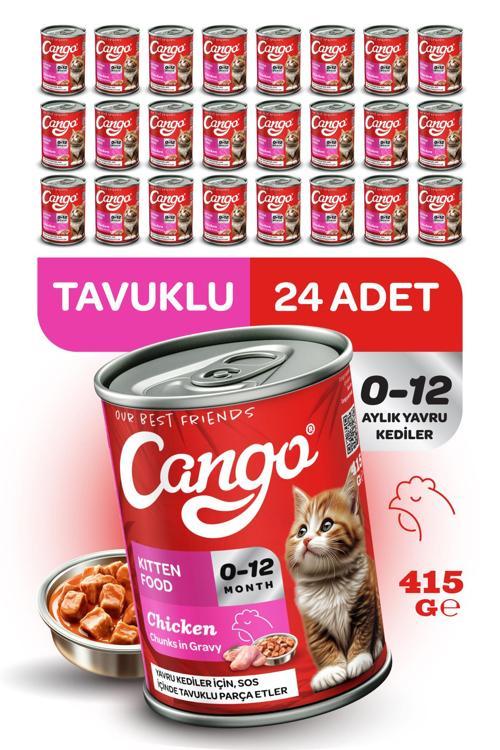Yavru Yaş Kedi Maması Tavuklu 415Gr 24Lü