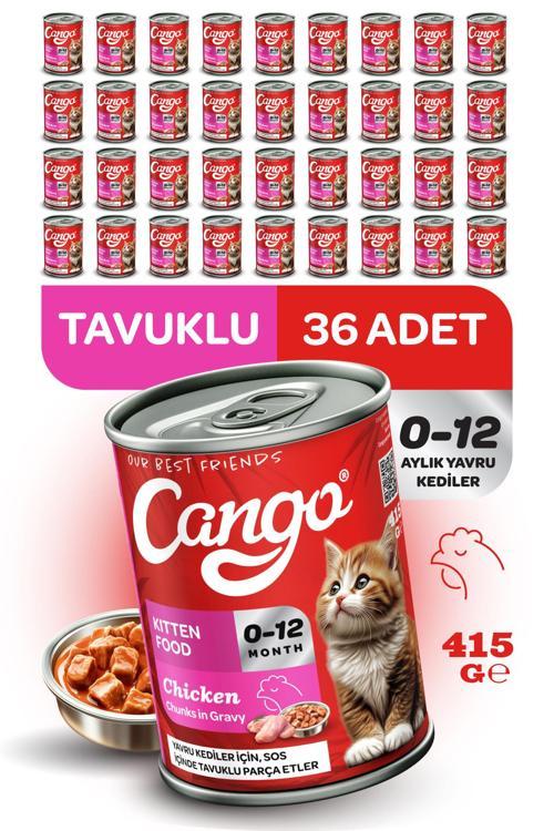 Yavru Yaş Kedi Maması Tavuklu 415Gr 36Lı