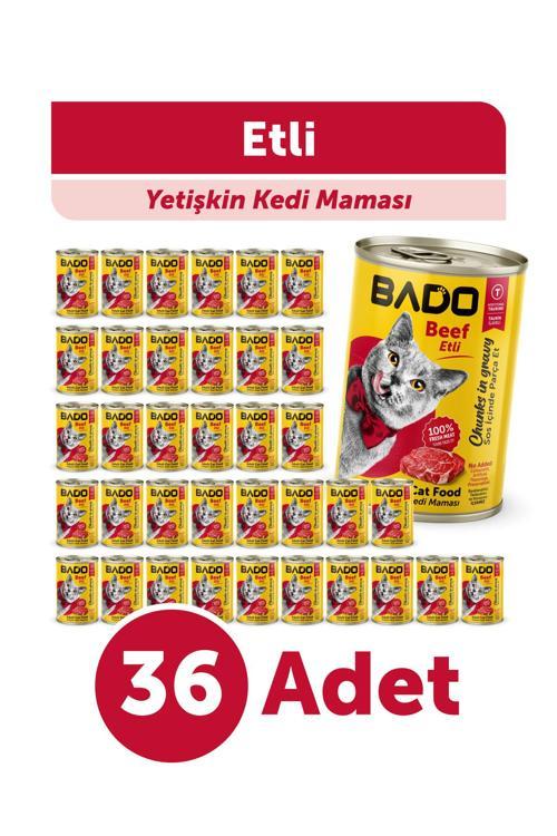Yetişkin Yaş Kedi Maması Etli Biftekli 400Gr 36'lı