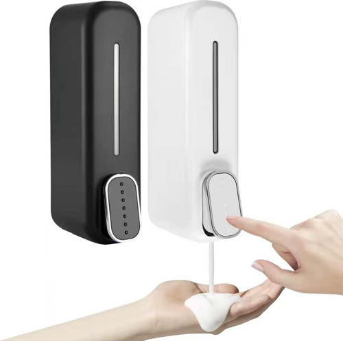 starbyx 2 Adet Siyah ve Beyaz Duvara Monte Sıvı Sabunluk – 300 ml, Şık & Dayanıklı Dispenser