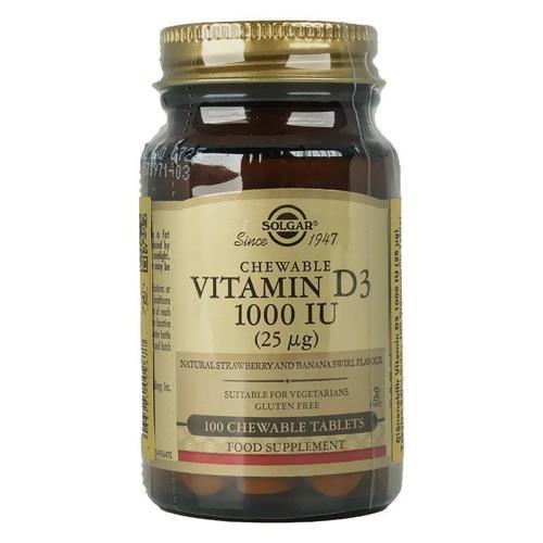 Vitamin D3 1000 IU 100 Çiğnenebilir Form