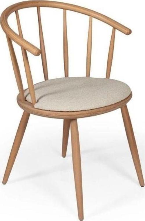 Bamboo Natural Ahşap Mutfak Sandalyesi