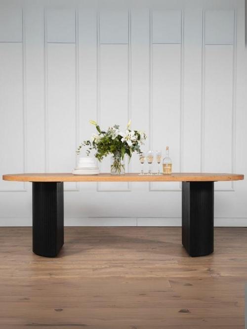 Zeno Ahşap Bohem Yemek Masası 90x200