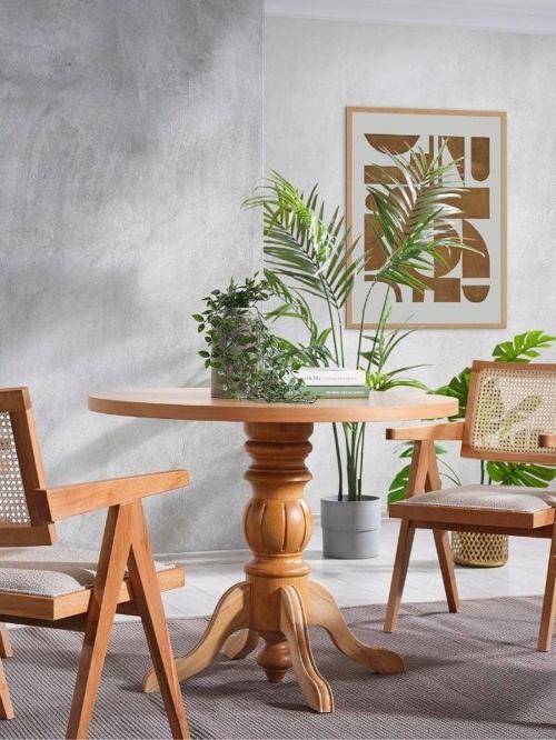 Ravello Baba Ayak Sabit Masa 100X100