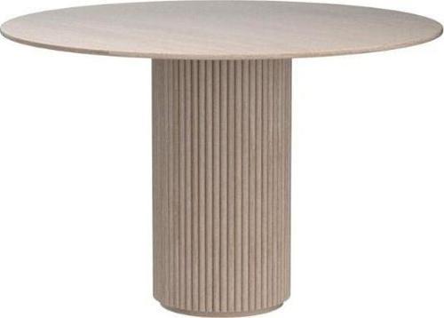 Breeze Yuvarlak Ahşap Bohem Masa 130x130