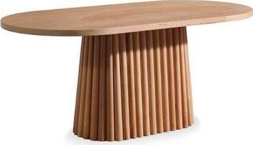 Savana Oval Ahşap Bohem Yemek Masası 80x160