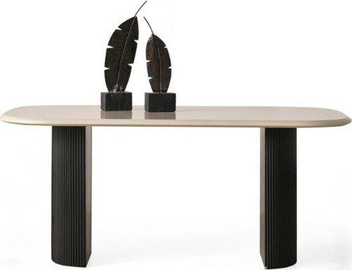 Zeno Oval Ahşap Bohem Yemek Masası 90x180