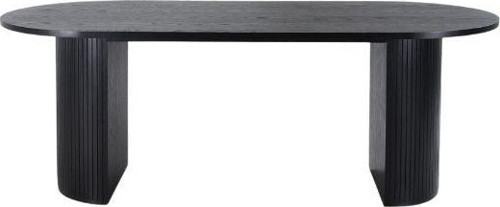 Zeno Oval Ahşap Bohem Yemek Masası 90x180
