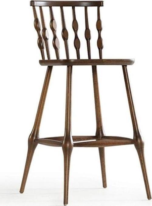Natura Retro Ahşap Bar Sandalyesi