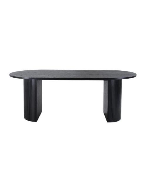 Zeno Oval Ahşap Bohem Yemek Masası 90x200