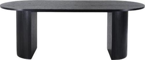 Zeno Oval Ahşap Bohem Yemek Masası 90x200