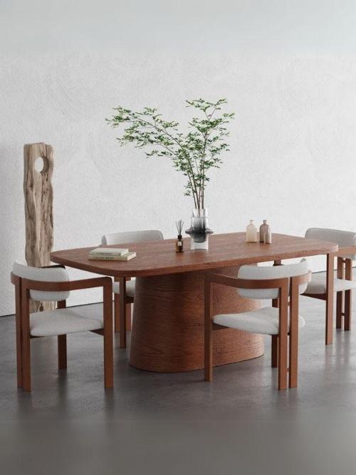 Barocco İtalyan Still Oval Ahşap Yemek Masası 100x190