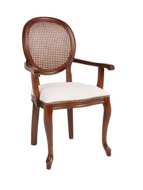 Madalyon Hazeranlı Kolçaklı Sandalye