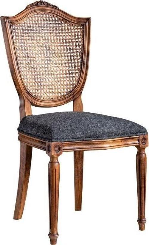 Kupa Torna Oymalı Ahşap Sandalye