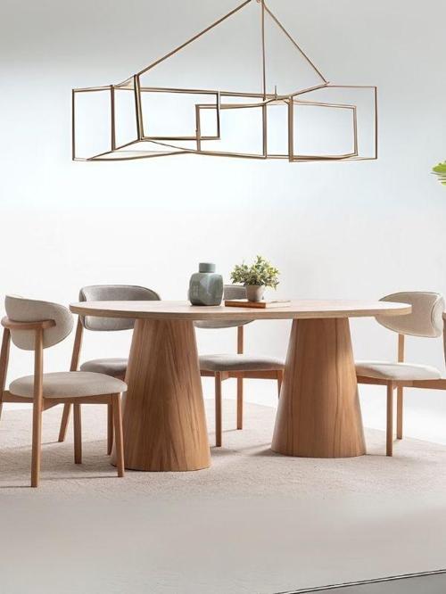 Nivara Bohem Ahşap Yemek Masası 90x170