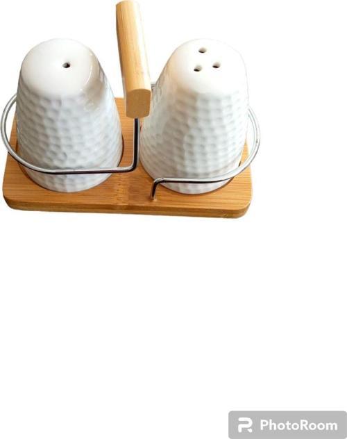 2'Li Porselen Tuzluk Biberlik Takımı