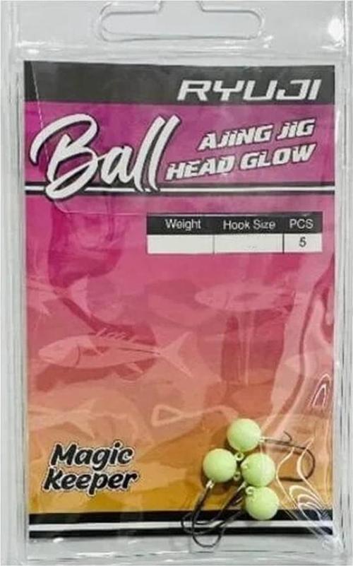Ball Ajing Glow JigHead İğne 1,5 Gr-NO:10
