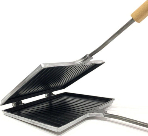 Teflonlu Ocak Üstü El Tost Makinesi-23X17.5 Cm