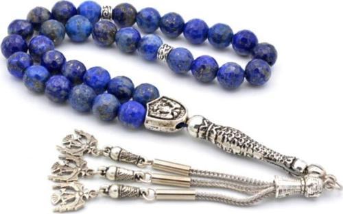 Doğal Faset Kesim Lapis Lazuli Tesbih 1.kalite Doğal Taş