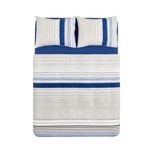 Olympus Stripe Tek Kişilik Nevresim Takımı Blue