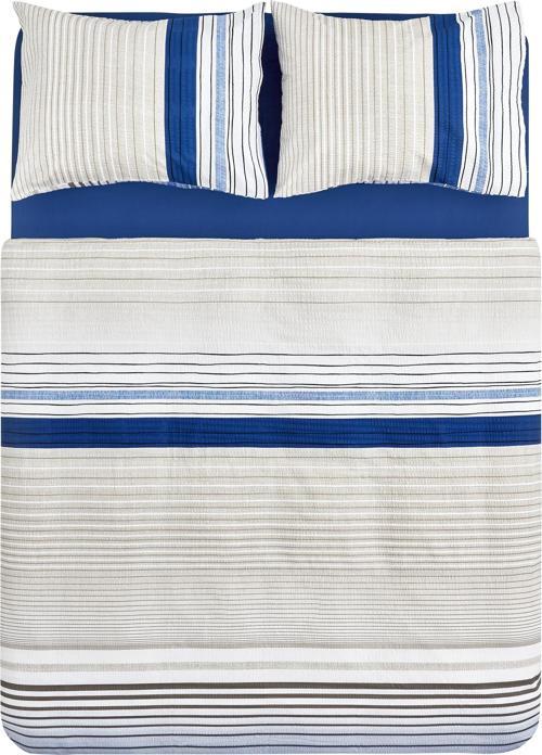 Olympus Stripe Tek Kişilik Nevresim Takımı Blue