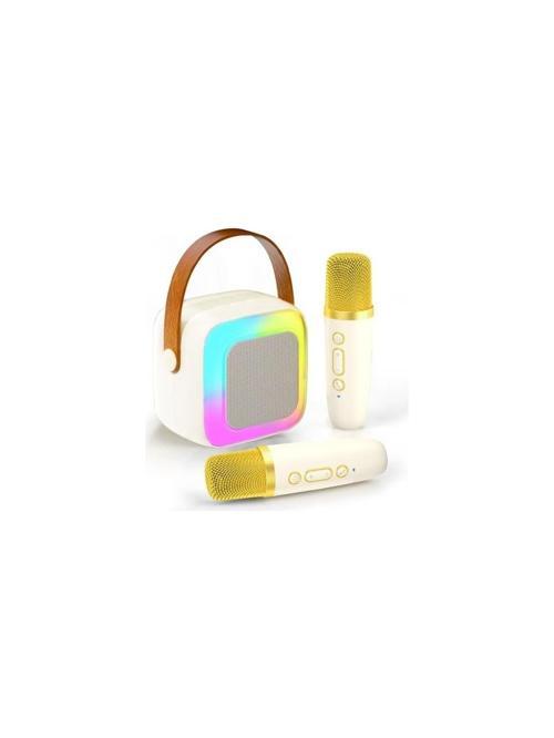 Sy13 İki Mikrofonlu Gold Karaoke Speaker