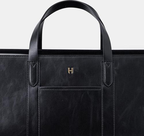 Leonard Hakiki Deri Unisex Askılı Seyahat Çantası