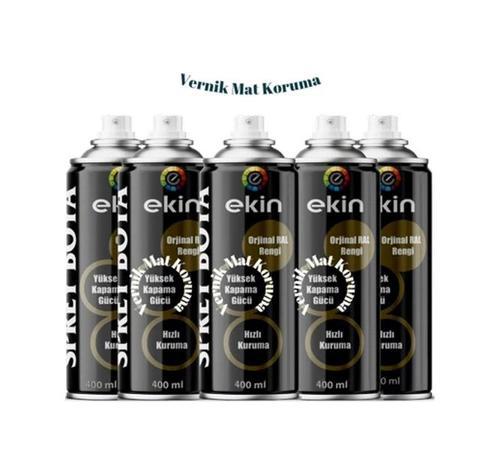 400 Ml Şeffaf Sprey Vernik Mat Koruma - 5 Adet