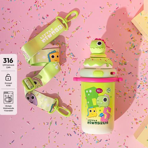 Baby Dinosaur Termos Yeşil 450 ml