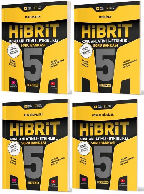 Hız 2025 5. Sınıf Matematik İngilizce Fen Sosyal Hibrit - Konu Seti 4 Kitap
