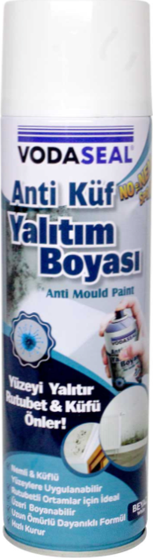 Anti Küf Yalıtım Boyası Beyaz Sprey 500 ml Net : 350 gr