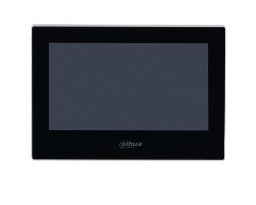 VTH2621G-WP 7" TFT LCD Dokunmatik Ekran Wifi Çok Yönlü Mikrofon Villa Tipi İntercom İç Ünite Siyah Kasa