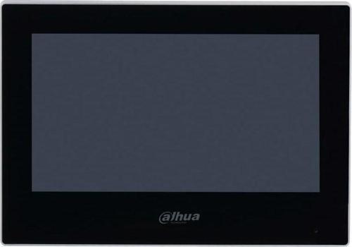 VTH2621G-WP 7" TFT LCD Dokunmatik Ekran Wifi Çok Yönlü Mikrofon Villa Tipi İntercom İç Ünite Siyah Kasa