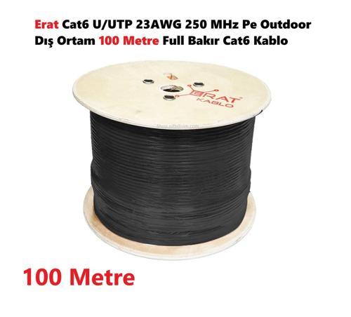 DMP1ER2552IHBUU185 Cat6 Pe Dış Ortam Bakır Cat6 Kablo 100 Metre
