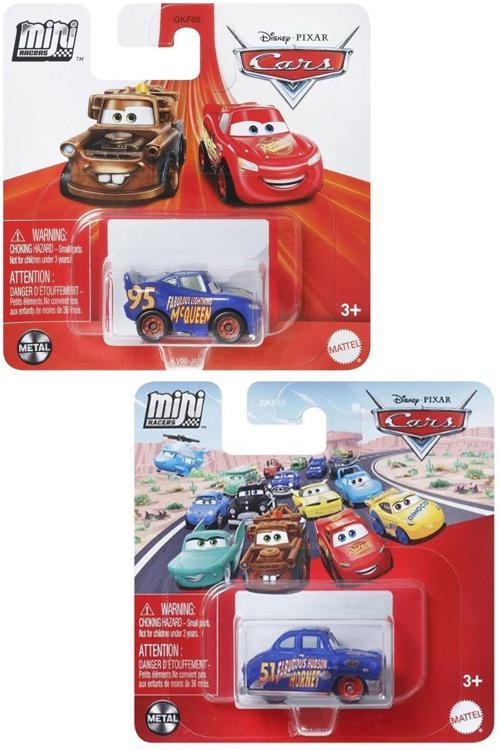 Disney Pixar Cars - 2 Mini Racers Set - Fabulous Hudson Hornet & Fabulous Lightning Mcqueen