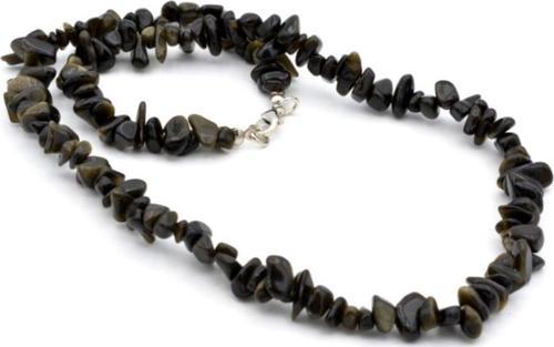 Doğal Kırık Taş Rainbow Obsidyen Taşı Kolye 1.kalite