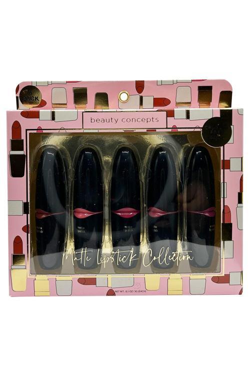 Matte Lipstick Mat Ruj Çeşit Paketi 5 Adet