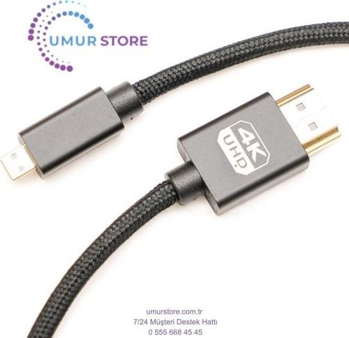 Micro HDMI To HDMI Kablo 4K 60Hz 3m