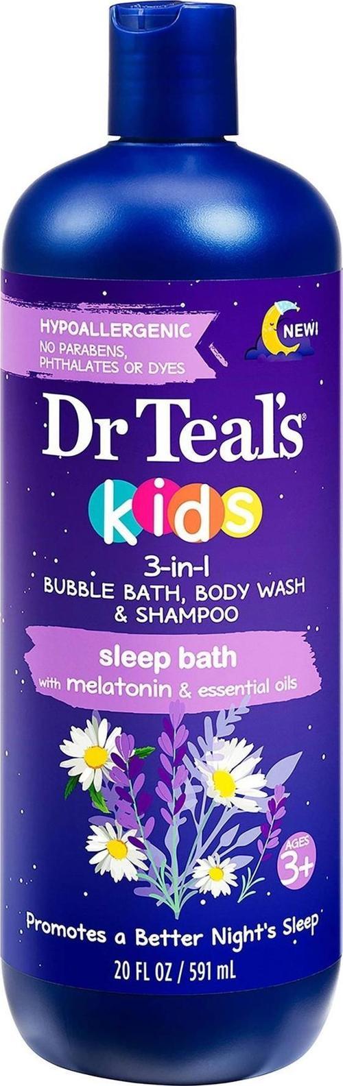Kids Sleep Bath 3in1 Banyo Köpüğü + Vücut Şampuanı + Şampuan 591ML