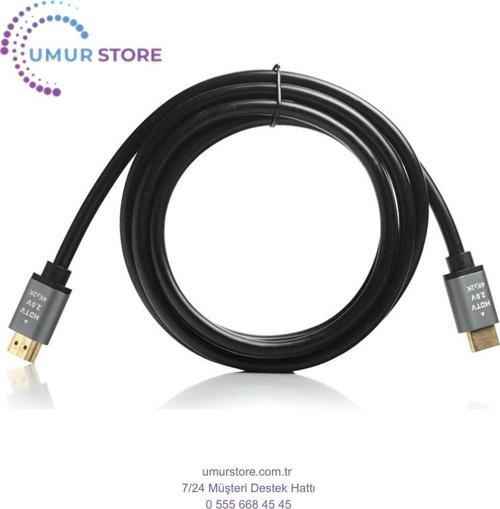 2 Metre 2.0 HDMI Kablo - 4K 60Hz,3D,18Gbps,HDR, HDCP 2.2, Dolby, eARC, Örgü Kablo (DK-HD-CV20L200G)