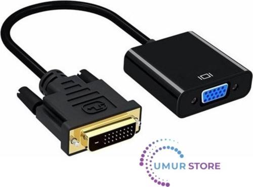 DVI To VGA Aktif Dönüştürücü Kablo (Dvi-D Erkek - Vga) DVI VGA