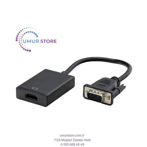 VGA To HDMI Çevirici + Ses